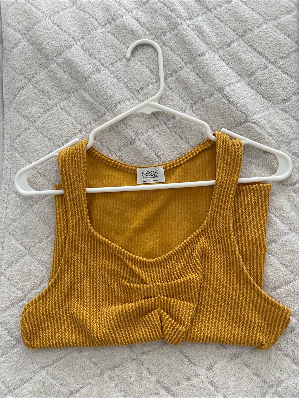 Mustard Ribbed Tank Top